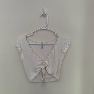 Urban Outfitters Cream Crop Top
